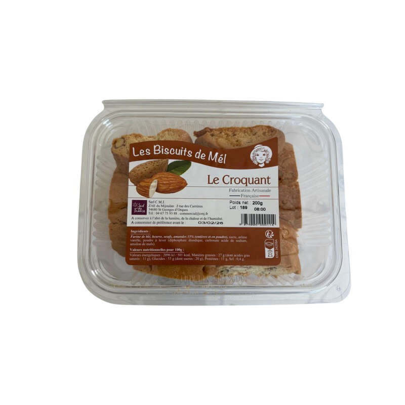 Les Biscuits de Mel Le Croquant 200g