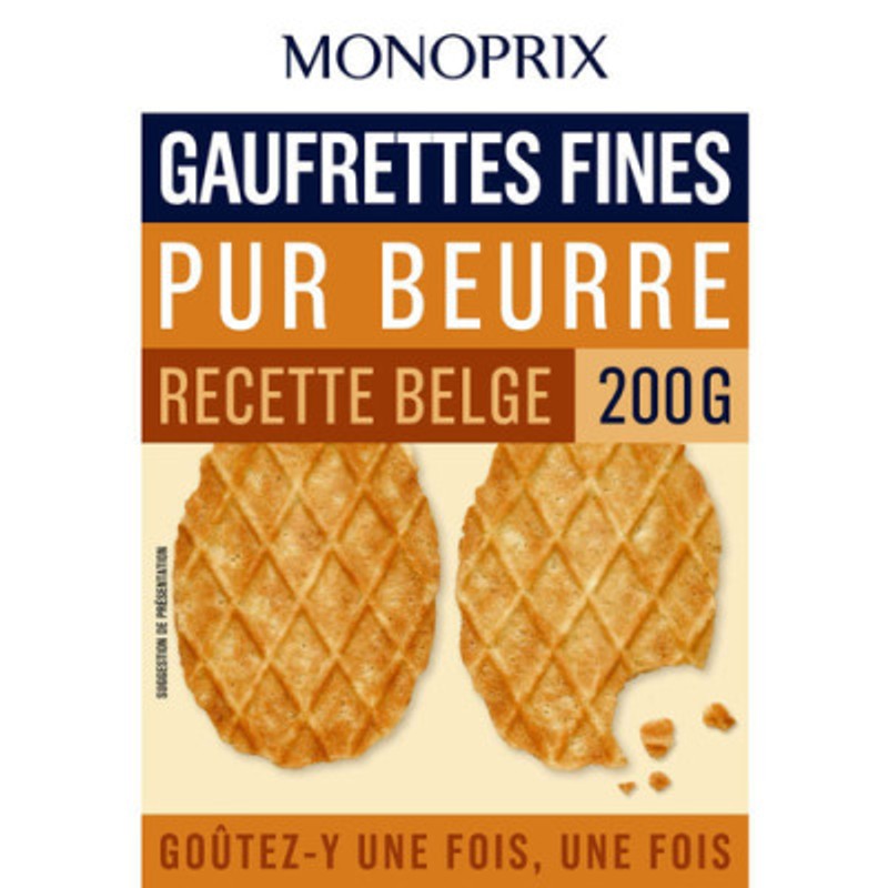 Monoprix Gaufrettes beurre 200g