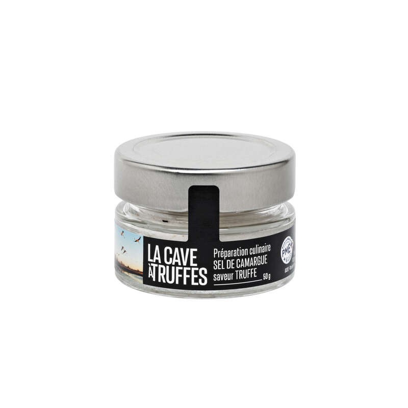 Préparation culinaire de Sel de Camargue saveur truffe