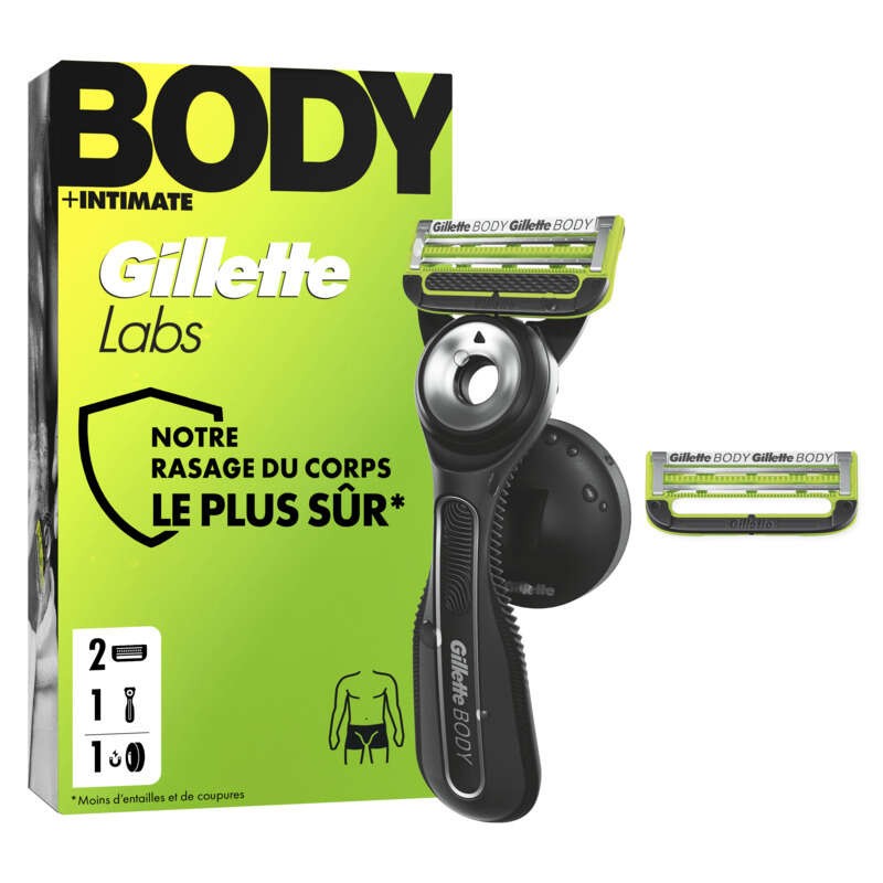 Gilette Labs Rasoir body + Intimate à 2 lames