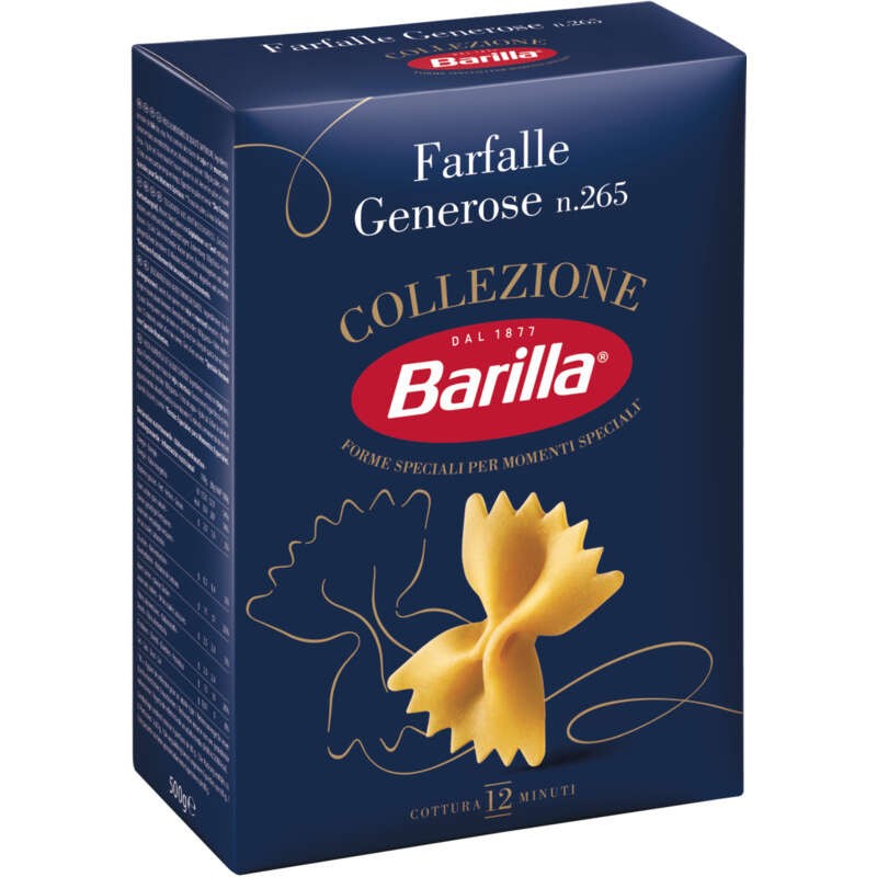 Barilla Pâtes farfalle generose collezione 500g