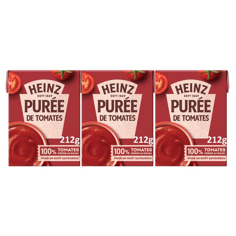 Heinz Purée de Tomates 3x210g