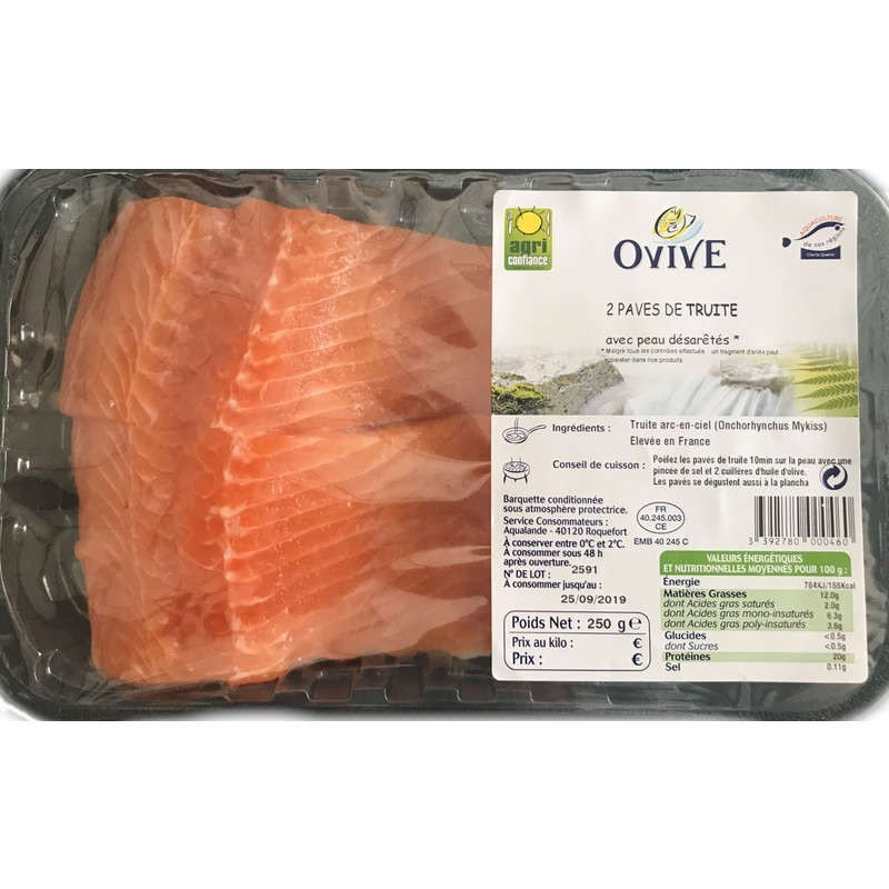 Ovive Pavé de Truite 2x125g