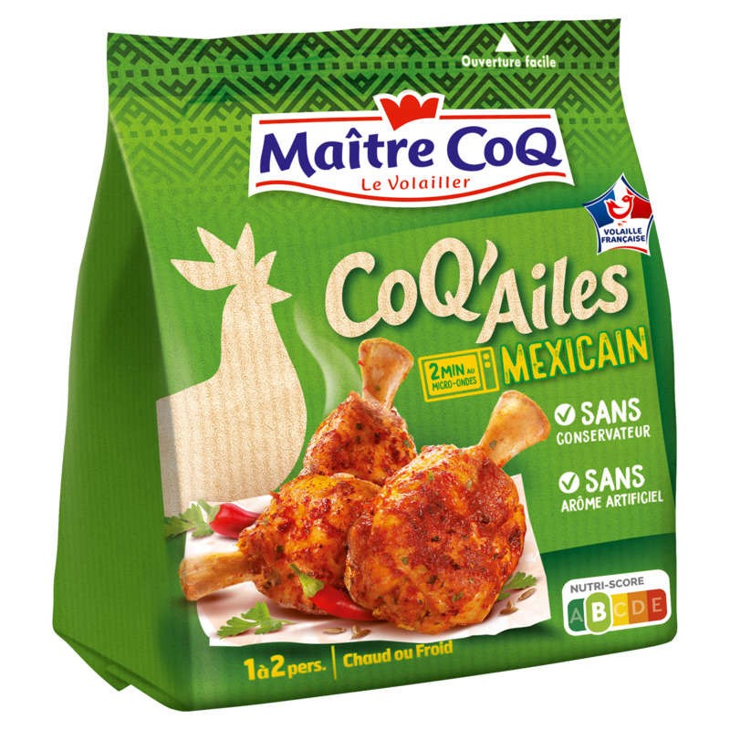 Maître CoQ Poulet Coq' Ailes Mexicain 250g