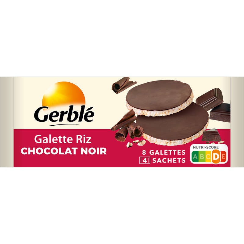 Gerblé Galette riz chocolat noir 130.4g