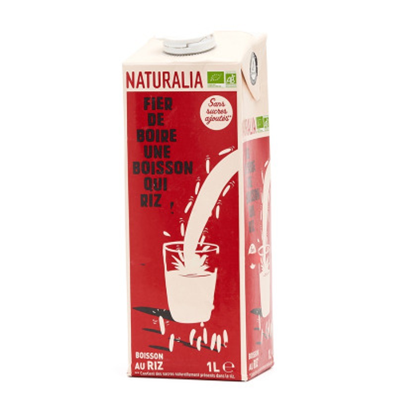 Naturalia Boisson Riz Sans sucre Ajouté 1L