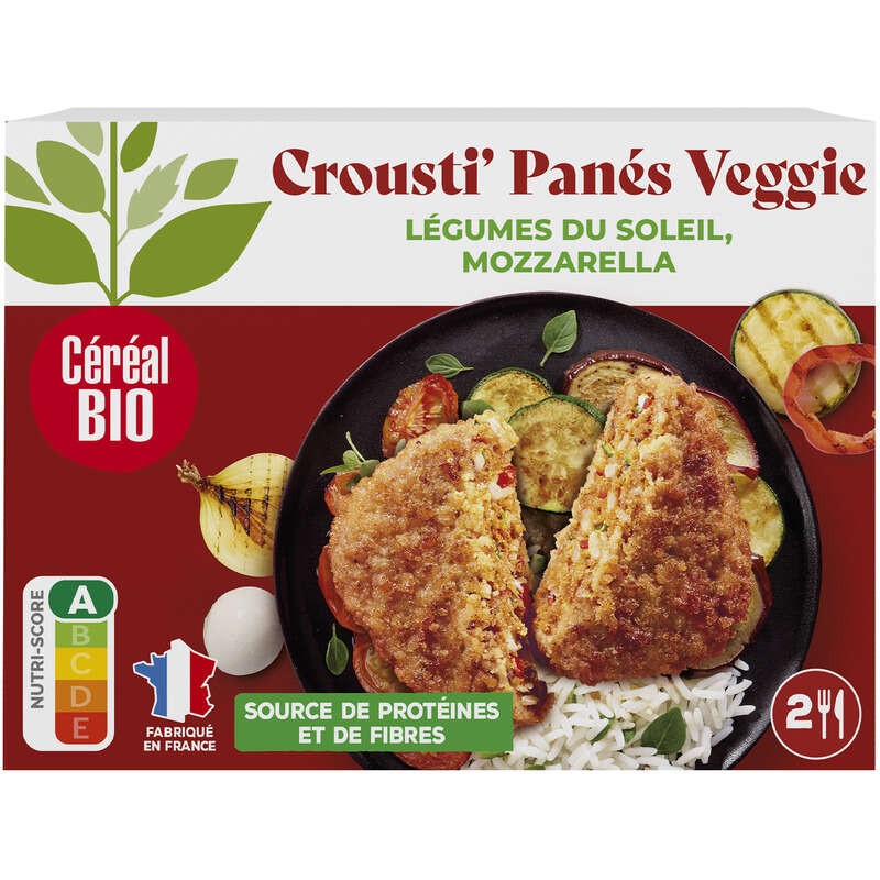 Céréal Bio Crousti Panés Veggie Légumes Mozza 160g