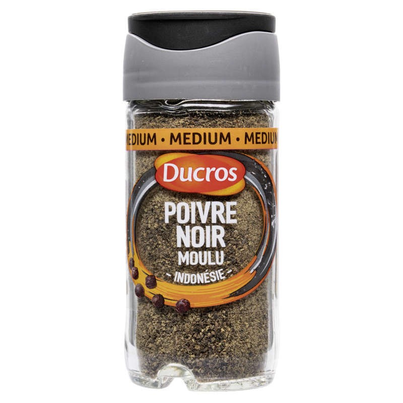 Ducros Poivre Noir Moulu Force Medium 38g