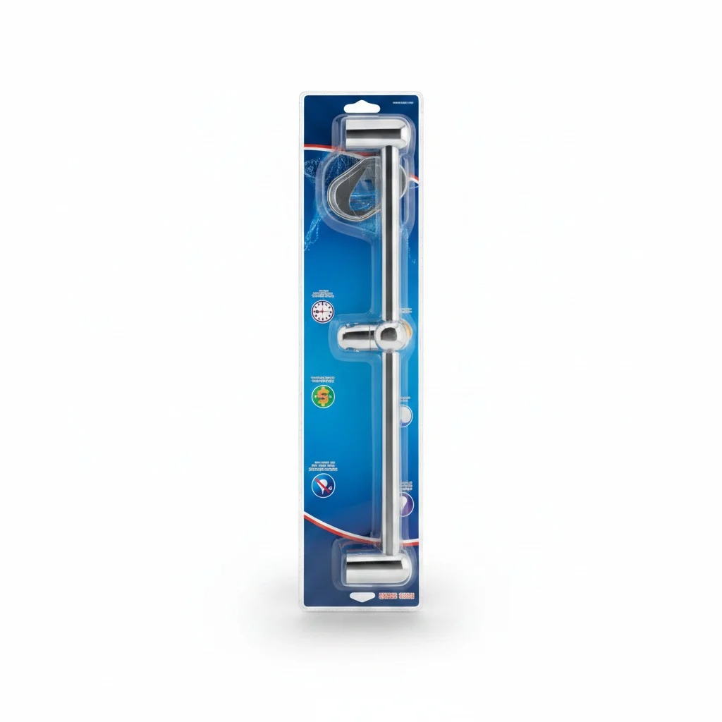 Barre Douche+Porte Savon Chrom