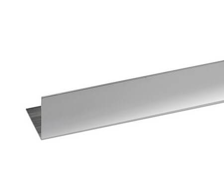 Corniere en aluminium argent brillant 2000x25x25