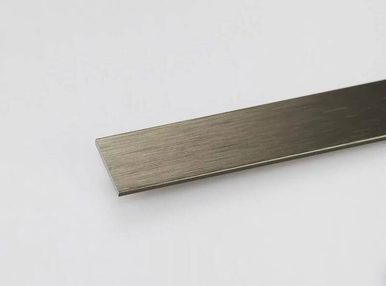 Profil Plat Titanium Brossé