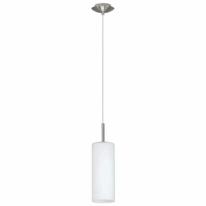 Suspension E27 60W Verre Blanc Diamètre 110Mm Troy3
