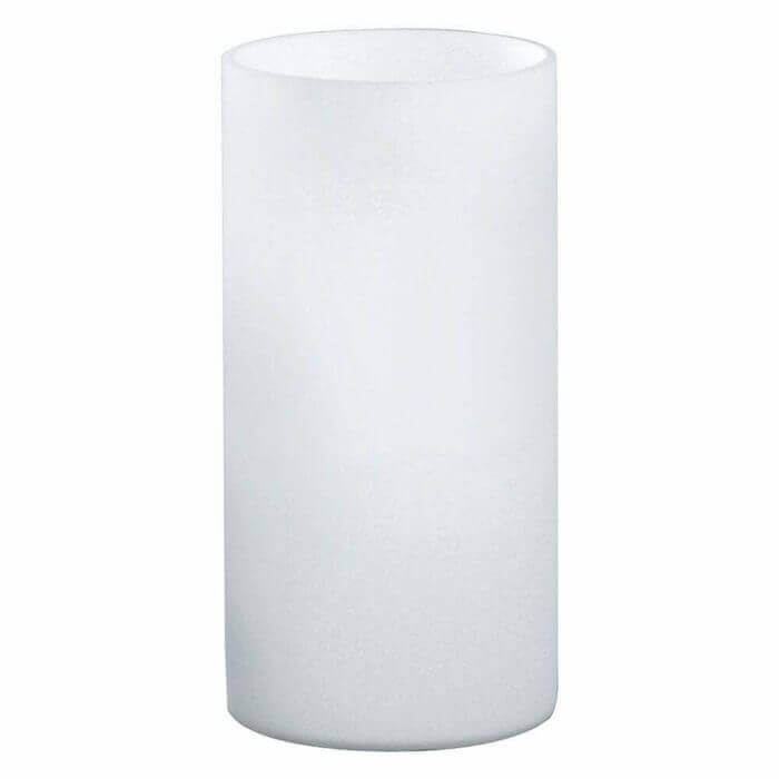 Lampe À Poser E14 60W Verre Opale Blanc Diamètre 100Mm Geo