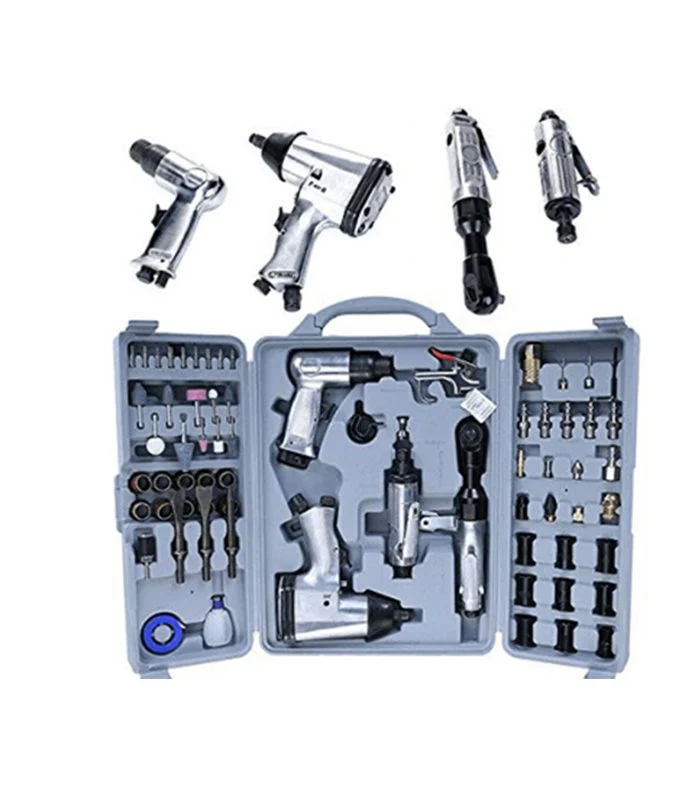 Jeu outil pneum 34pcs+4machine