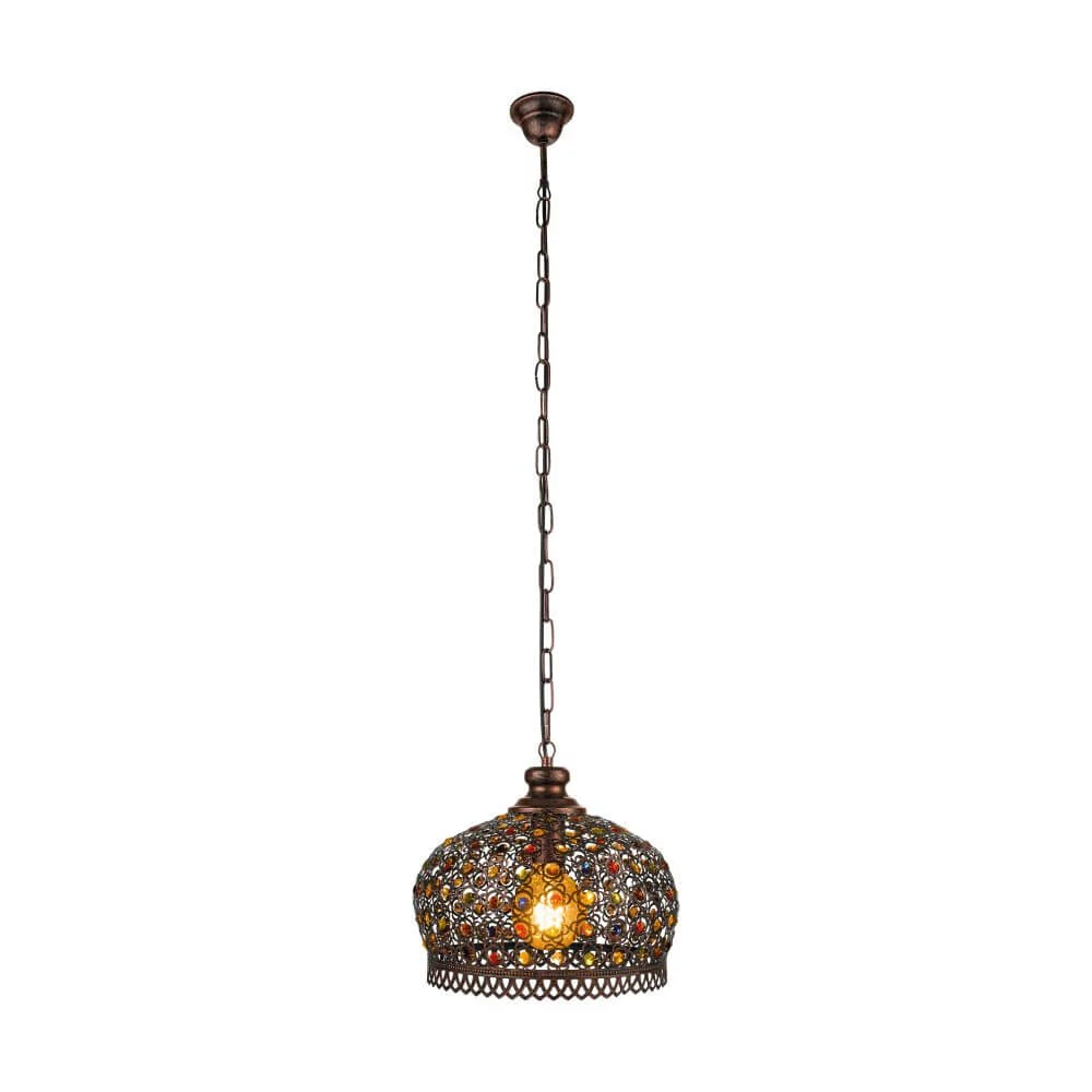 Suspension En Acier Cuivre 60W Jadida