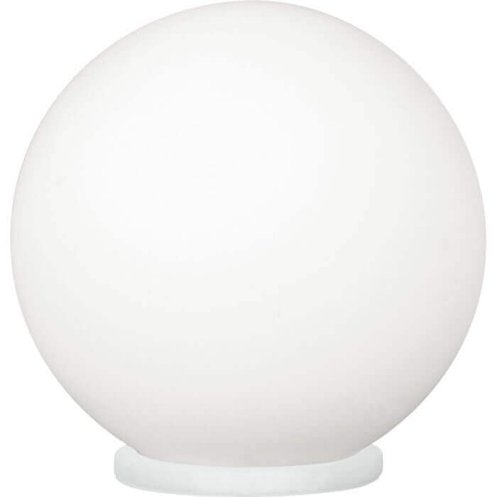 Lampe De Table E27 60W Verre Blanc Diamètre 200Mm Rondo