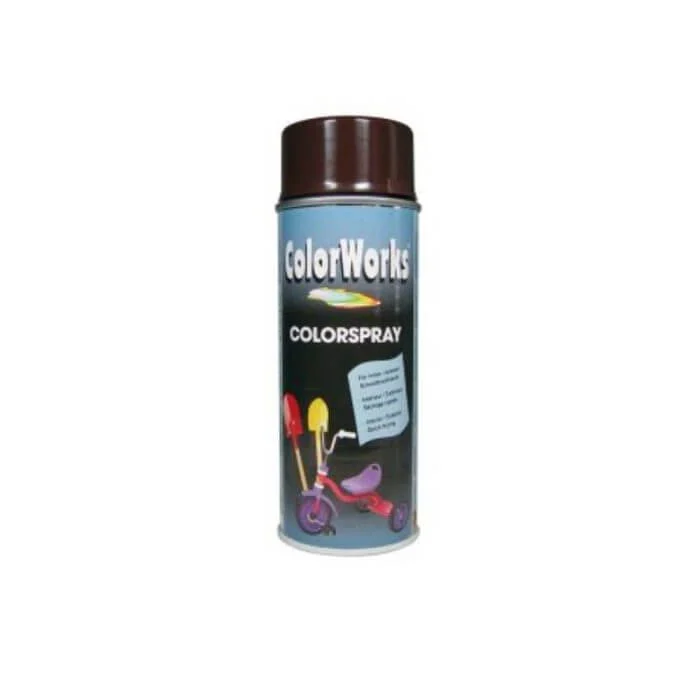 Bombe Peinture Brillante Brun Chocolat Ral 8017 400Ml- Motip