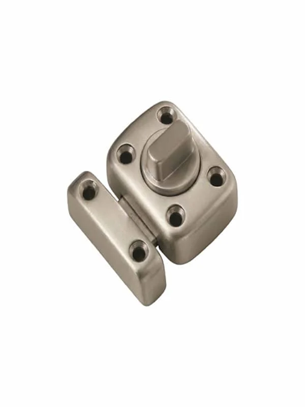 Verrou De Porte À Bouton 620 × 40 Mm Nickelé Mat