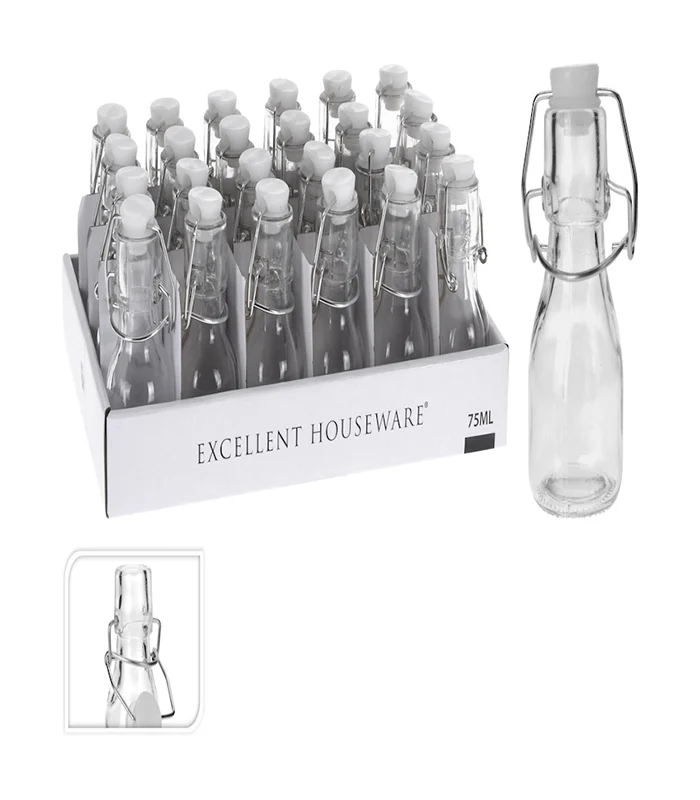 Petite Bouteille En Verre Avec Couvercle Basculant 75 Ml