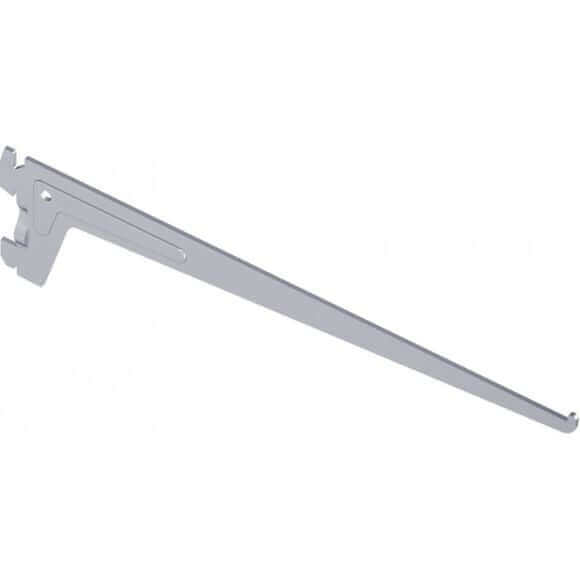 Console simple en acier 40cm gris aluminium
