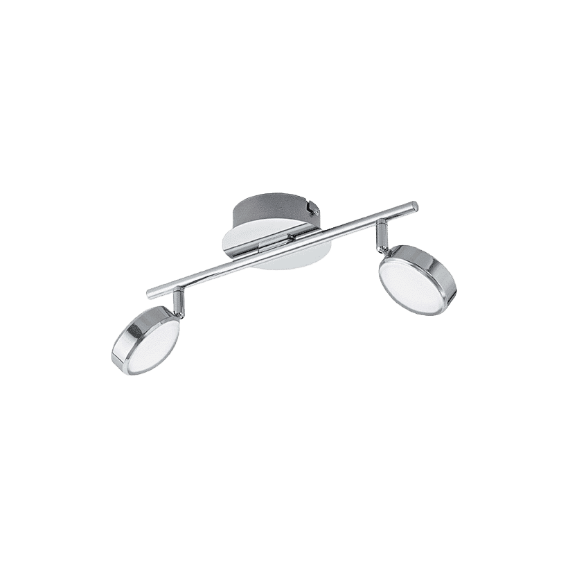 Plafonnier Design Salto En Métal Chromé 2Xled 5,4W