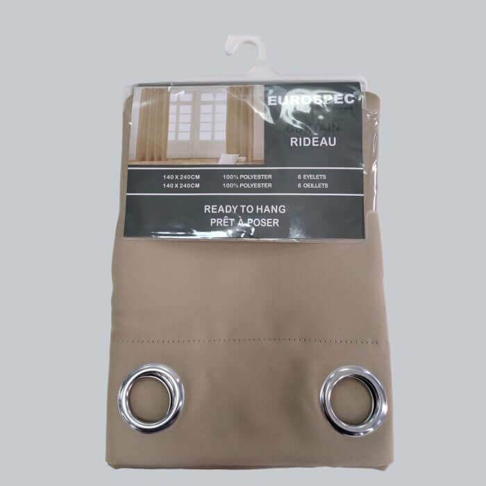 Rideau Occultant 140 X 240 Cm Polyster Lin