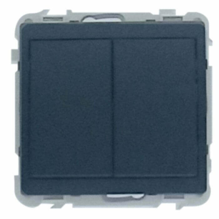 Kit Double Interrupteur Anthracite Jade