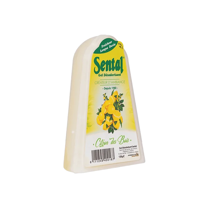 Désodorisant gel 130 g citron-sental