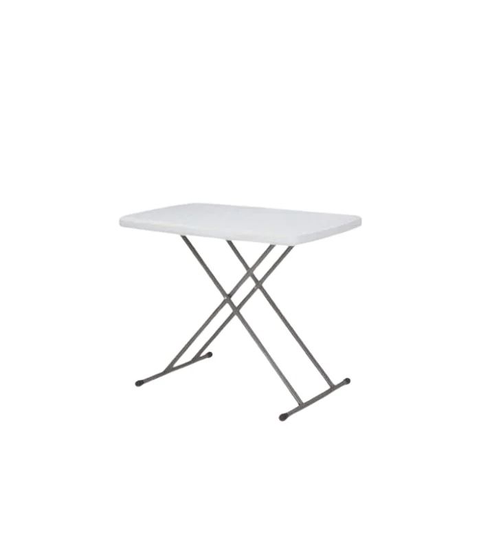 Table Pliante Rectangulaire 74X49,5X48Cm Blanc Cassé
