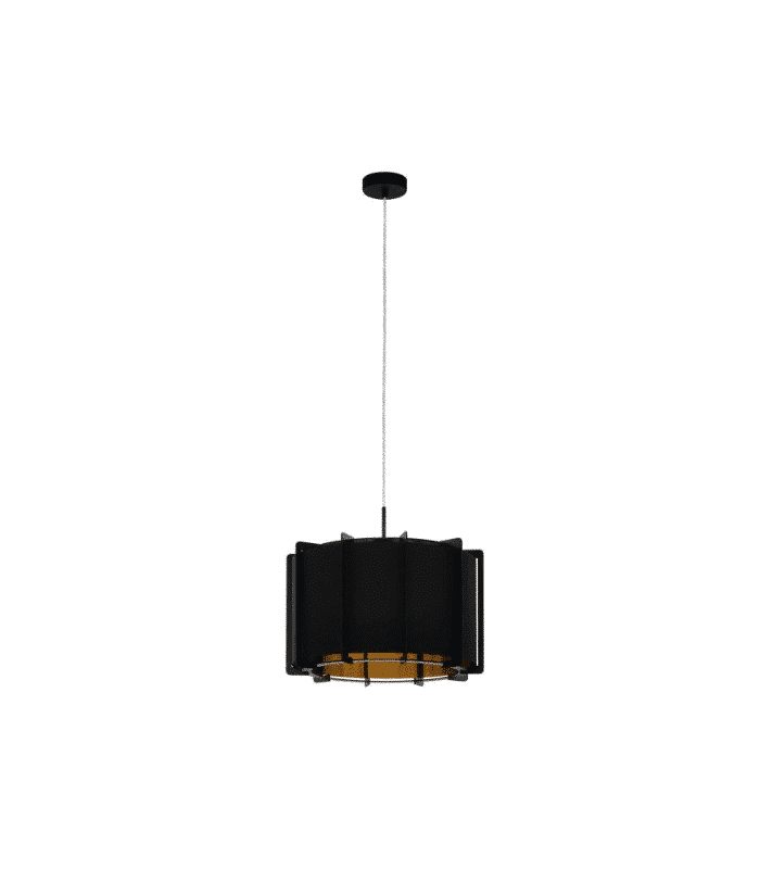 Suspension Noir 1X40W Pineta
