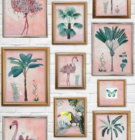 Papier Peint Tropical Frame