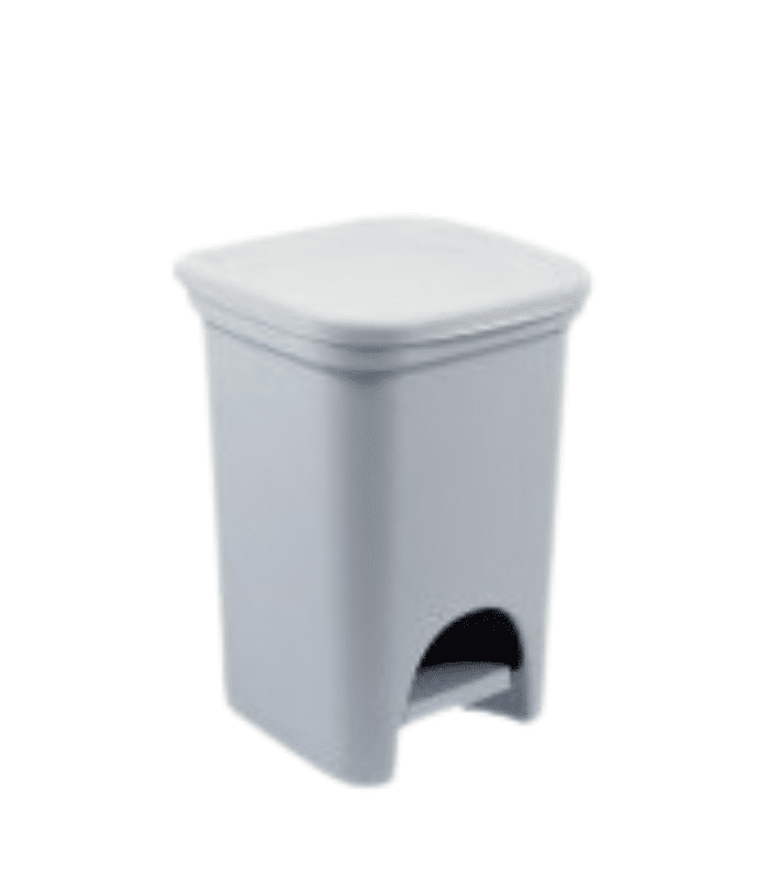 Poubelle À Pédale 6 L Blanc