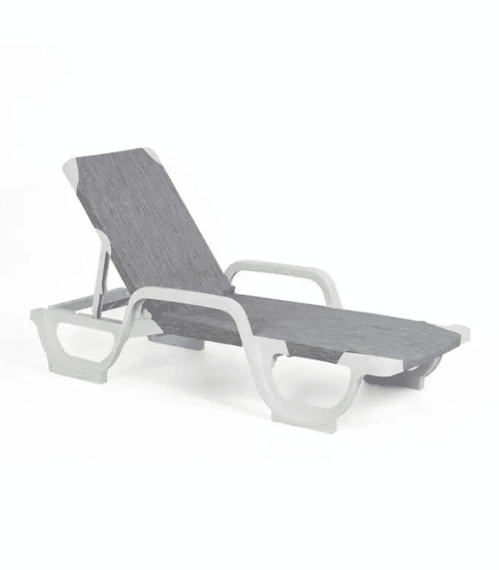 Chaisse longue lena gris