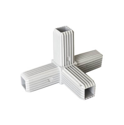 Embout tube carre 20×20 4 voies
