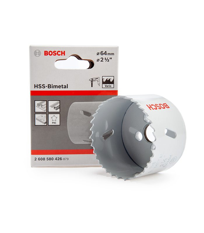 Scie-trepan hss bimetal 64 mm 2 1/2 BOSCH acc