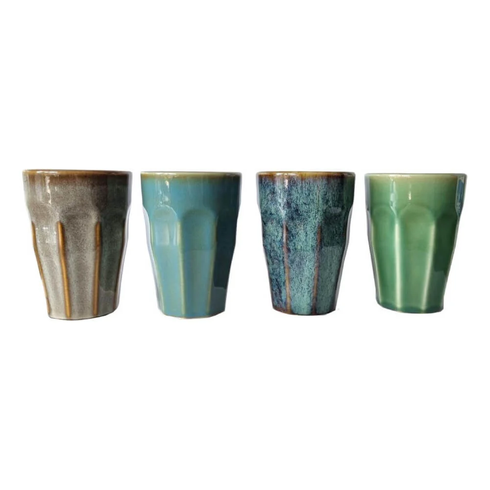 Set De 4 Tasses Colorees