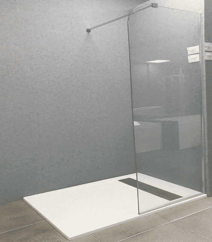 Paroi De Douche Bord Oval 6Mm Italienne 90 X 195 Cm