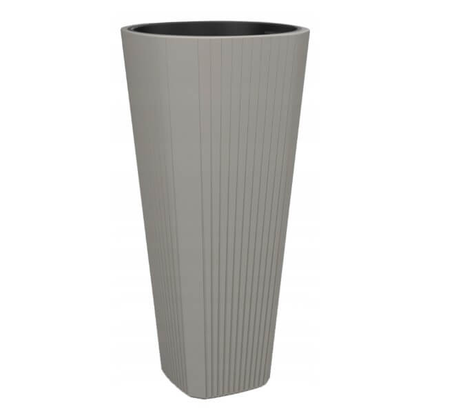 Pot De Fleurs Muza Dimensions 39*81Cm Disponible Couleur Taupe