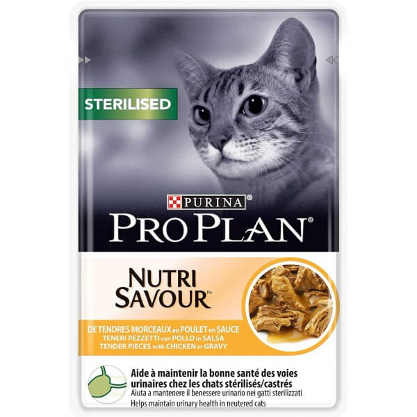 Pâtée humide pour chat stérilisé NutriSavour au poulet 85 g