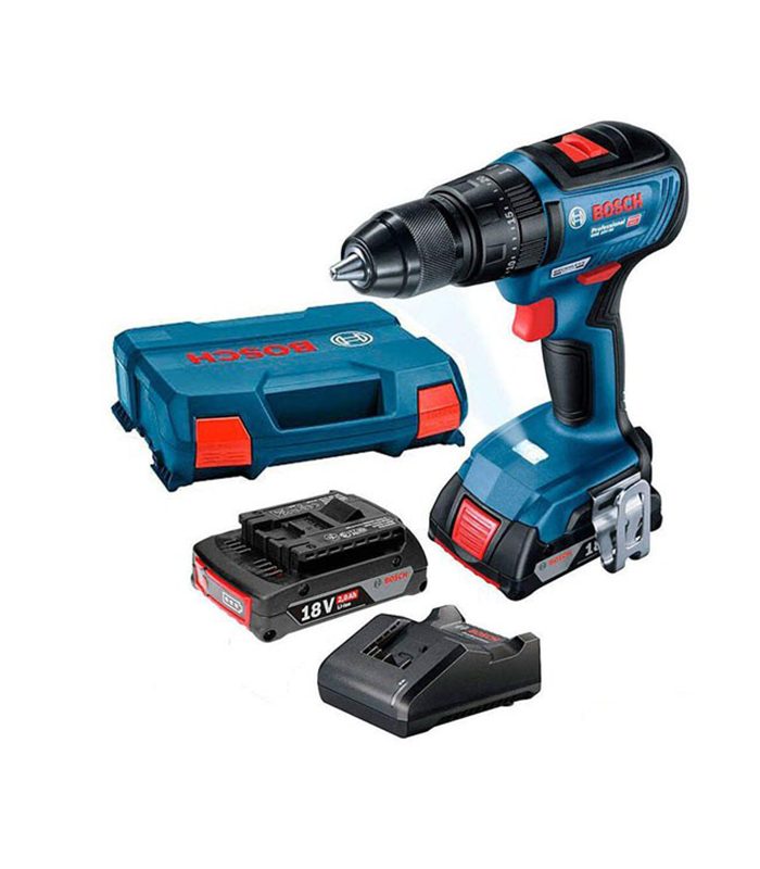 Perceuse à percussion sans fil gsb 18v50 2x2ah BOSCH