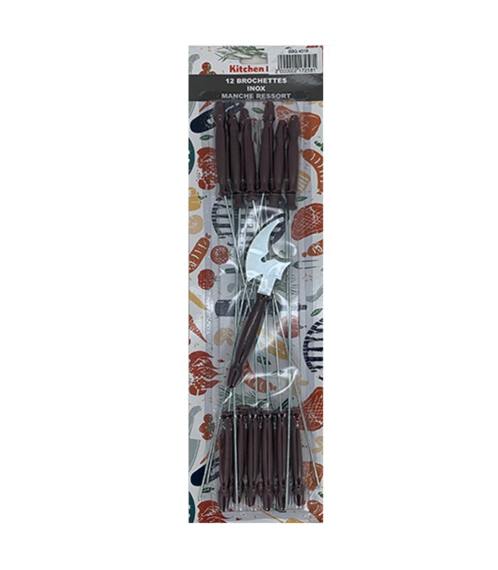 Brochettes de barbecue – set de 12 pièces