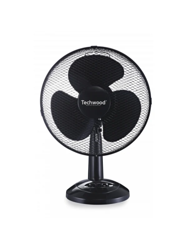 Ventilateur de table 30 cm 40 W noir Techwood