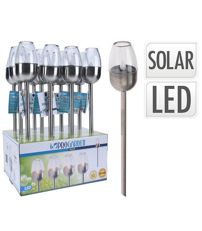 Lampe De Jardin Solaire H39Cm Led