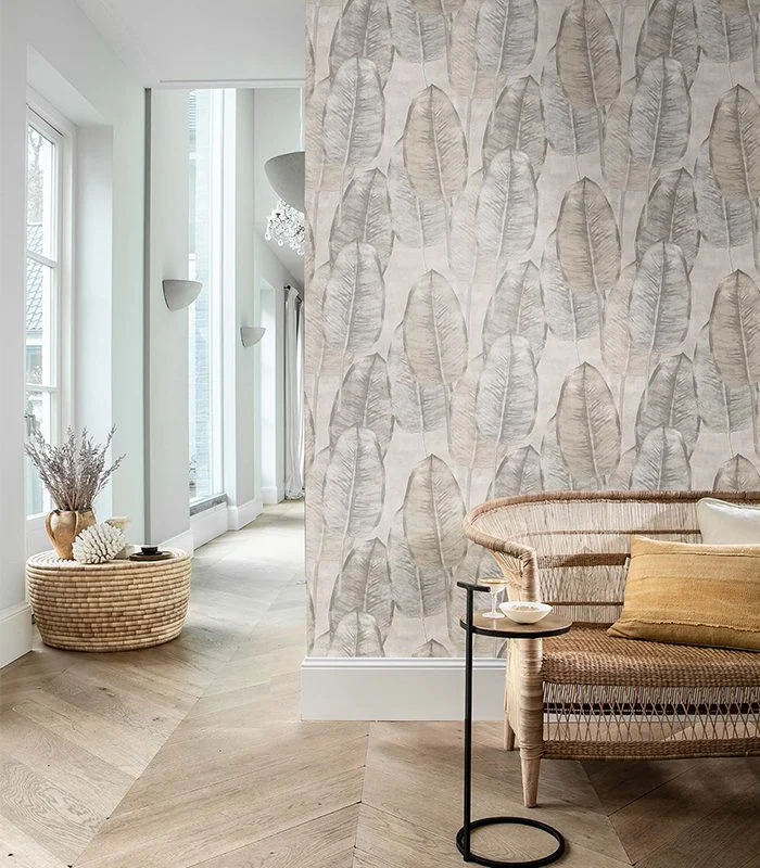 Papier Peint Rubbertree Beige