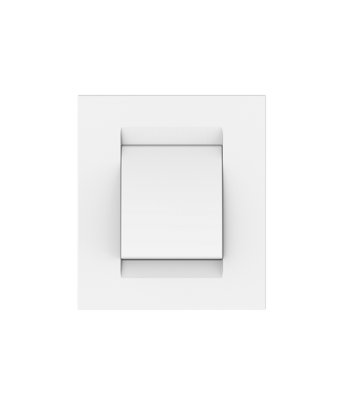 Plaque simple blanc karla