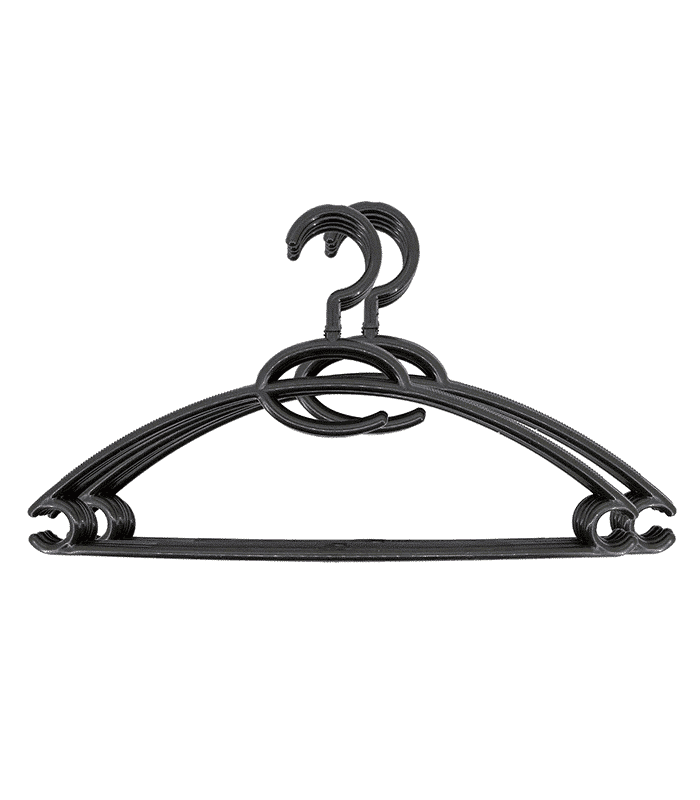 Cintre En Plastique Noir – Set De 5 Piã¨Ces