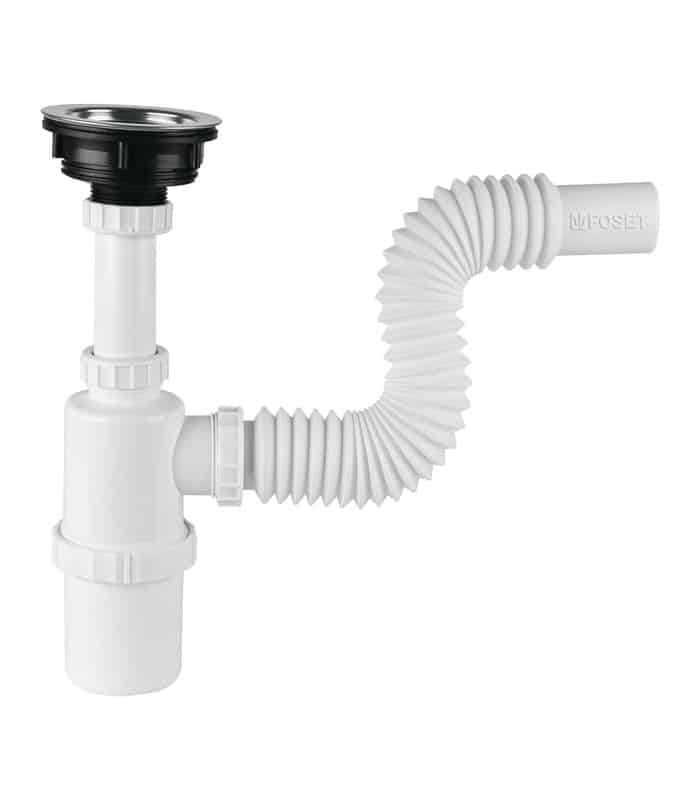 Siphon Complet Avec Flexible Pour Lavabo