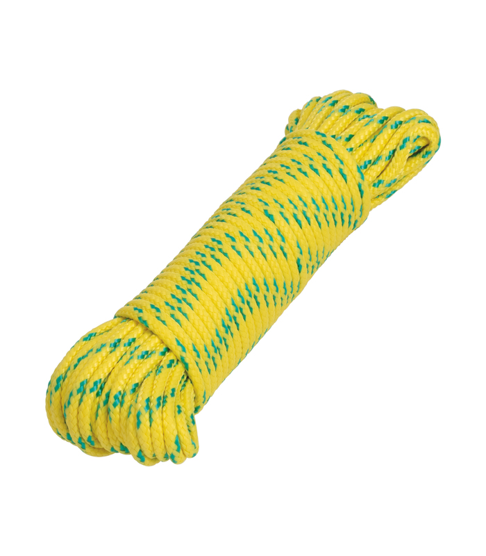 Corde Tressée 4Mm X 15M En Polypropylène Jaune