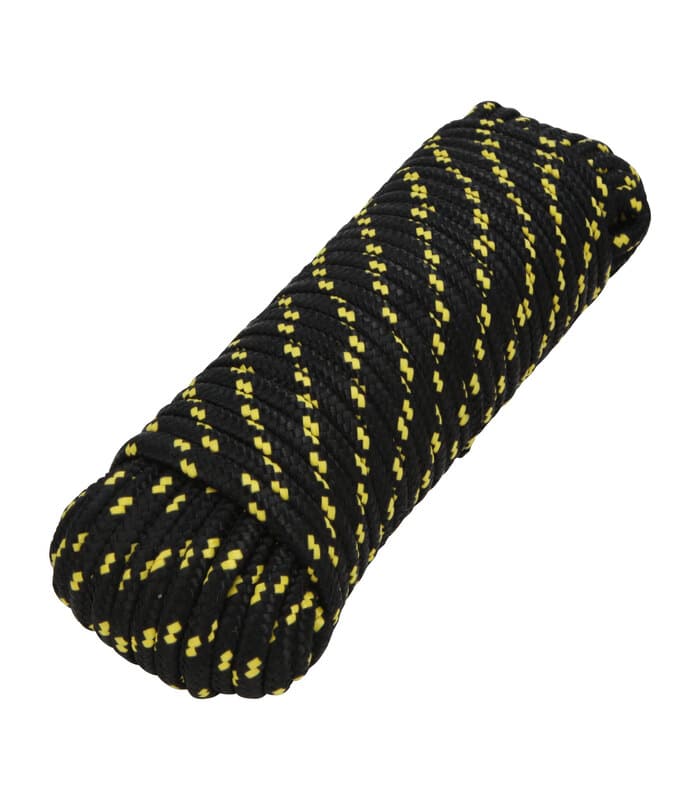 Corde Tressée 10Mm X 30M En Polypropylène Noir
