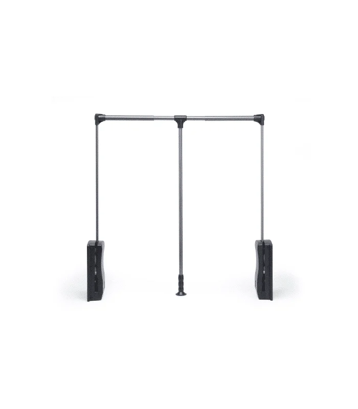 Barre De Penderie Escamotable 45-60Cm Anthracite